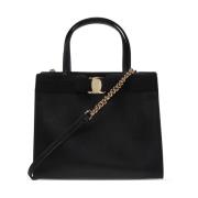 Leren schoudertas Salvatore Ferragamo , Black , Dames