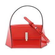 Geometrische Leren Handtas Salvatore Ferragamo , Red , Dames