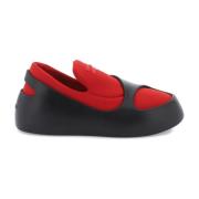 Slip-Ons met Uitgesneden Effect Salvatore Ferragamo , Red , Heren