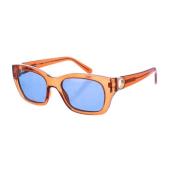 Ovale Acetaat Zonnebril Salvatore Ferragamo , Brown , Dames