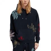 Hoodie met Bloemenborduursel Scotch & Soda , Blue , Heren