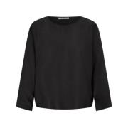 Tijdloze zwarte kraagloze herenblouse Drykorn , Black , Heren