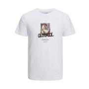 Jorxmas TEE SS Crew Neck Xmas - 12221433 Jack & Jones , White , Heren