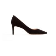 Zwarte Suède Hakken Decolleté Stuart Weitzman , Black , Dames