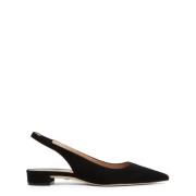 Suede Slingback Ballerina`s Stuart Weitzman , Black , Dames