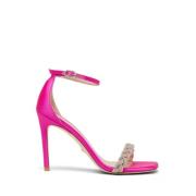 Nudistcurve 100 Highshine Sandal Stuart Weitzman , Pink , Dames