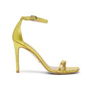 Nudistcurve 100 Sandaal Stuart Weitzman , Yellow , Dames