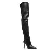 Ultrastuart Leren Overknee Laarzen Stuart Weitzman , Black , Dames