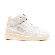 Licht Beige High Top Sneakers Jil Sander , Beige , Dames