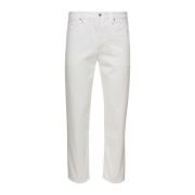 Premium Witte Straight Jeans voor Heren Jil Sander , White , Heren