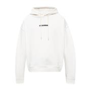 Bedrukte hoodie Jil Sander , White , Heren