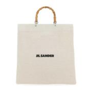 Zandkleurige Canvas Handtas Jil Sander , Beige , Heren