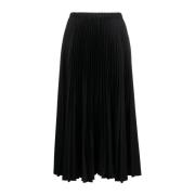 Zwarte Plissérok Jil Sander , Black , Dames