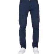 Agent Cargo Broek met Platte Cargo Zakken Alpha Industries , Blue , He...