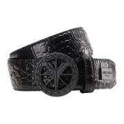 Riem met reptielreliëf Cogno Carlo Colucci , Black , Unisex