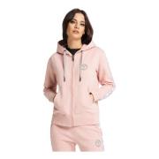 Opvallende Zip-through Sweatshirt voor Vrouwen Carlo Colucci , Pink , ...