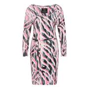 Opvallende Print Jurk Carlo Colucci , Multicolor , Dames