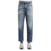 Wijde Pijp en Slim Fit Eco-Denim Jeans met Distressed Details Closed ,...