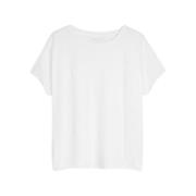 T-Shirts Majestic Filatures , White , Dames