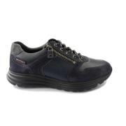 Trendy en Ultralichte Herensneaker Mephisto , Blue , Heren