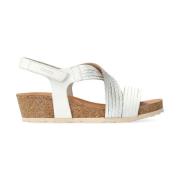 Trendy Leren Sandaal voor Dames Mephisto , White , Dames