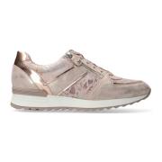 Dames Sneaker Leer Mix - Nude Mephisto , Pink , Dames