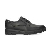 Comfort Leren Veterschoenen Mephisto , Black , Heren