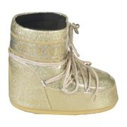 Gouden Laarzen voor Stijlvolle Uitstraling Moon Boot , Beige , Dames