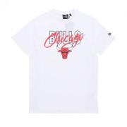 NBA Script Tee Chibul - Wit/Rood New Era , White , Heren