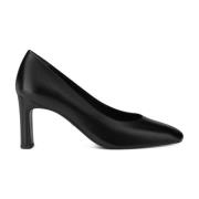 Zwarte Leren Business Pumps Tamaris , Black , Dames