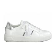 Witte lage sneakers voor dames Tamaris , White , Dames