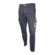 Taps toelopende broek Aeronautica Militare , Blue , Heren