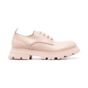 Blush Leren Veterschoenen Alexander McQueen , Pink , Dames