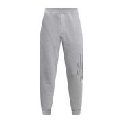 Sweatpants met logo Alexander McQueen , Gray , Heren