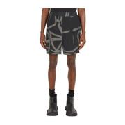 Zijden Minimal Shorts voor Mannen Alexander McQueen , Black , Heren