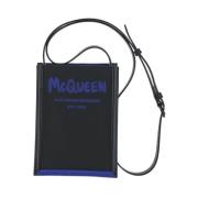 Zwarte schoudertas voor heren Alexander McQueen , Black , Heren