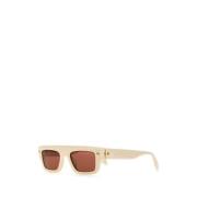 Stijlvolle zonnebril voor dames Alexander McQueen , Beige , Dames