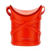 The Curve Bucket Bag Alexander McQueen , Orange , Dames