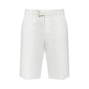 Casual witte shorts met geplooide voorkant Alexander McQueen , White ,...