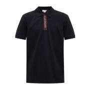 Polo shirt met logo Alexander McQueen , Black , Heren
