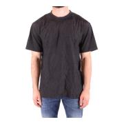 Klassiek Katoenen Heren T-Shirt Alexander McQueen , Black , Heren