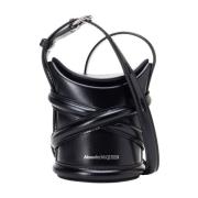 The Curve Mini Schoudertas Alexander McQueen , Black , Dames