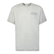 Pastelgroen T-shirt met korte mouwen Alexander McQueen , White , Heren