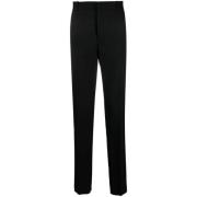 Zwarte Wol Maatwerk Broek Alexander McQueen , Black , Heren