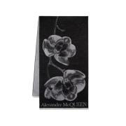 Orchidee Skull Sjaal - Noir Alexander McQueen , Black , Dames