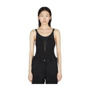 Betoverende Korset Bodysuit Alexander McQueen , Black , Dames