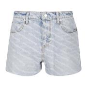 Denim Shorts Alexander Wang , Blue , Dames