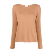 235/11180 Pullover, Stijlvol Ontwerp Allude , Brown , Dames