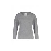 Luxe Wol-Kasjmier Pullover Allude , Gray , Dames