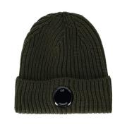 Militair Groene Geribbelde Beanie met C.p. Lens C.p. Company , Green ,...